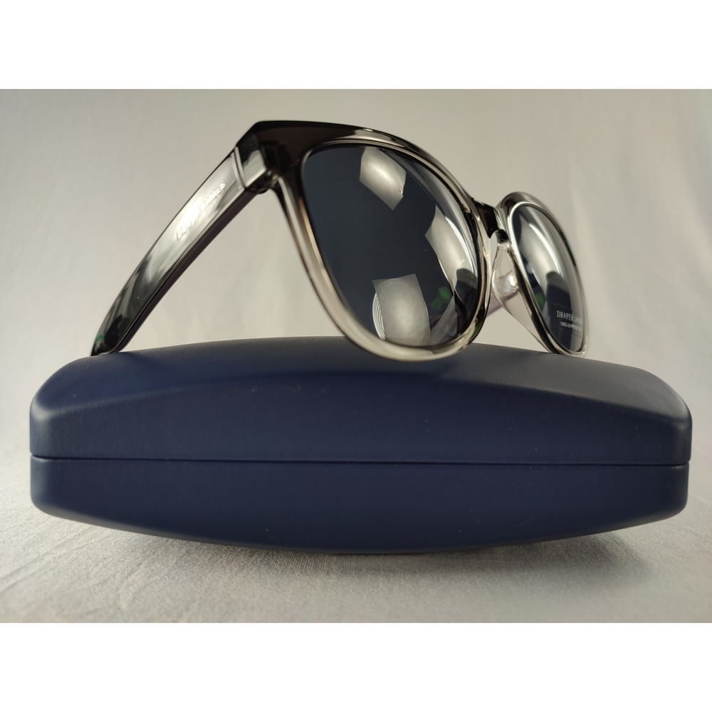 Draper James DJ7043 037 Smoke Gradient Sunglasses Floral Temples 55-19-145 NWT